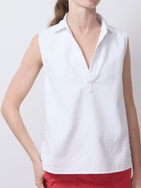 Olivia, White Tattered Denim
