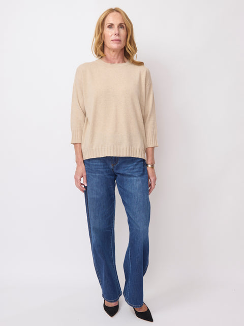 Bracelet Sleeve Pullover, Oat