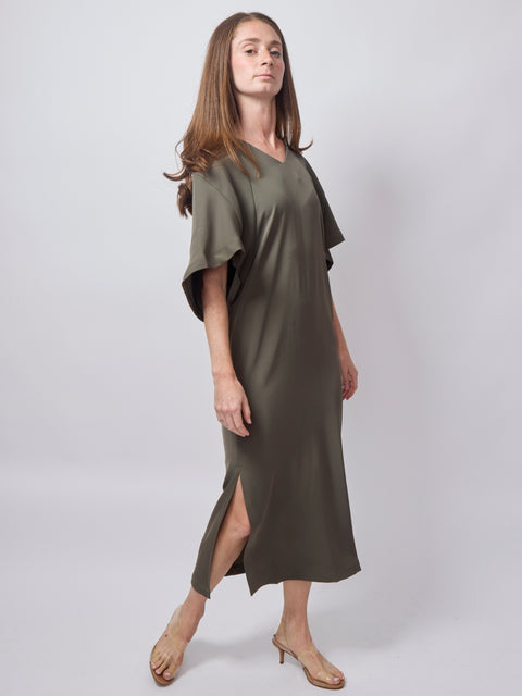 Power Minimalist Dress, Chaki
