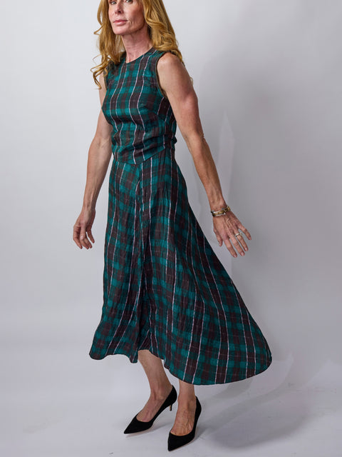 Atina, Brown Green Check