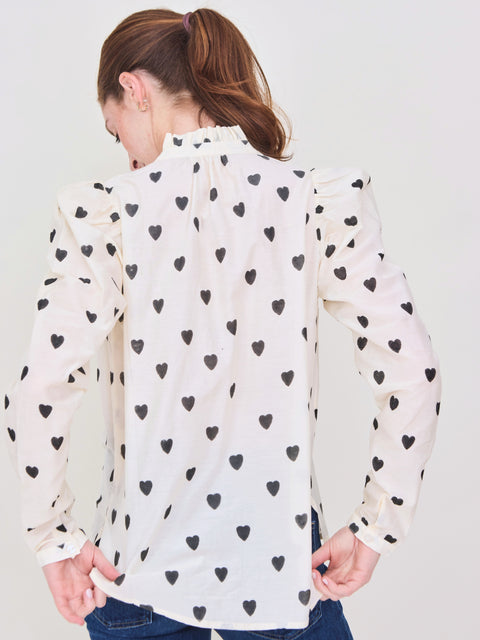 Artemis Shirt, White Heart
