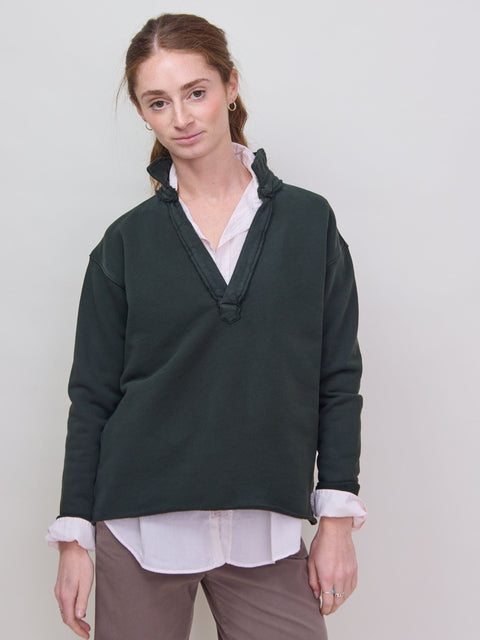 Patrick, dark green triple fleece