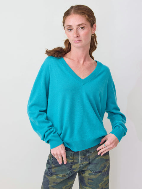 Slouchy V-Neck, siren