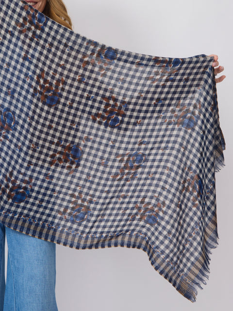 Vichy Scarf, Flowers Dream