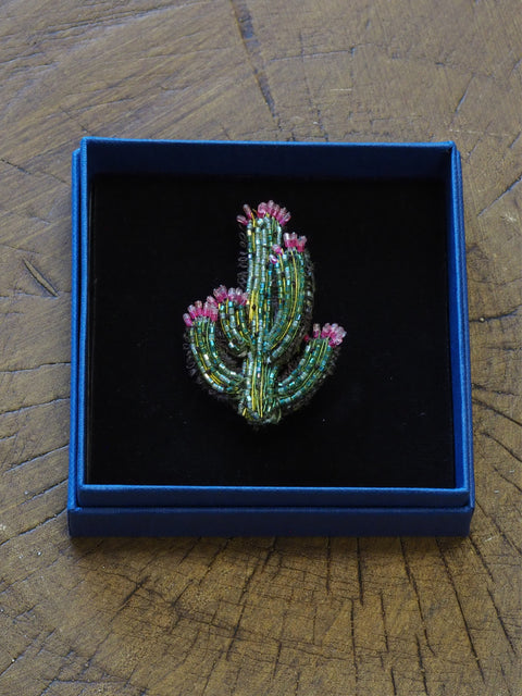 Blooming Desert Cactus Brooch