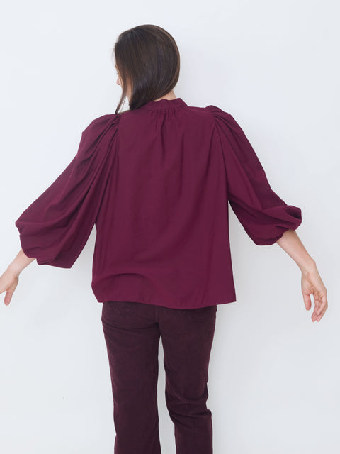 Bell Blouse, wine