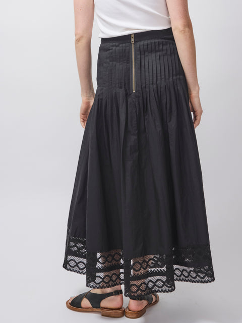 Structured Victorian Skirt, Black