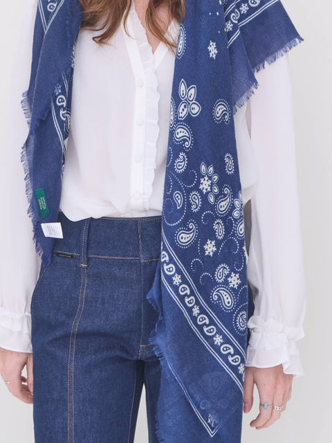 Bandana Flocon, navy wc