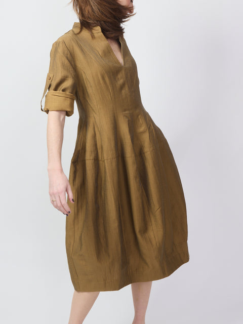 Bold Utility Dress, Oak
