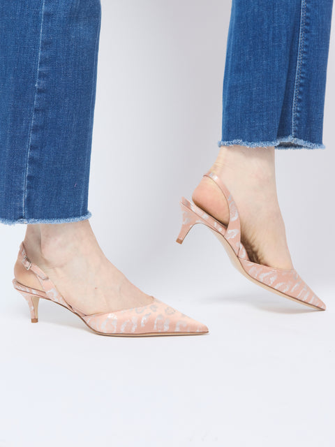 Classic Slingback, Blush Leopard
