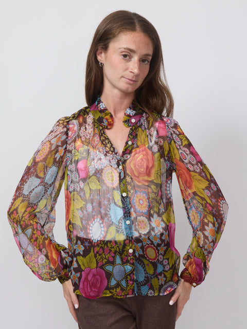 Annabel Bloom Mirage Shirt, Dark Brown