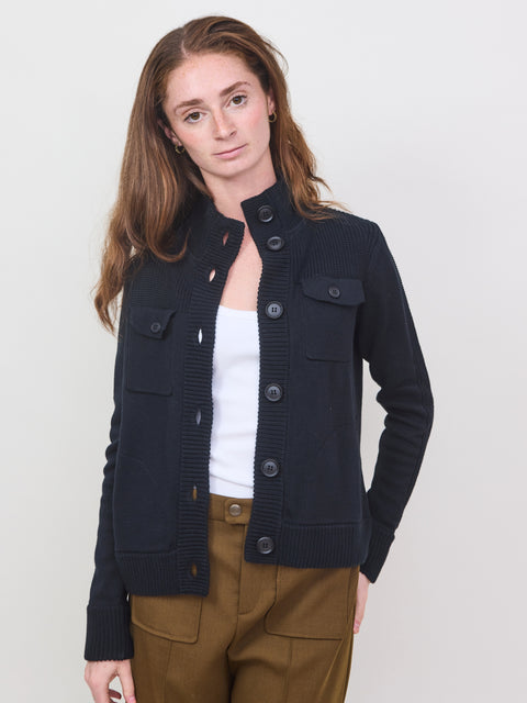 Cargo Cardigan, Black