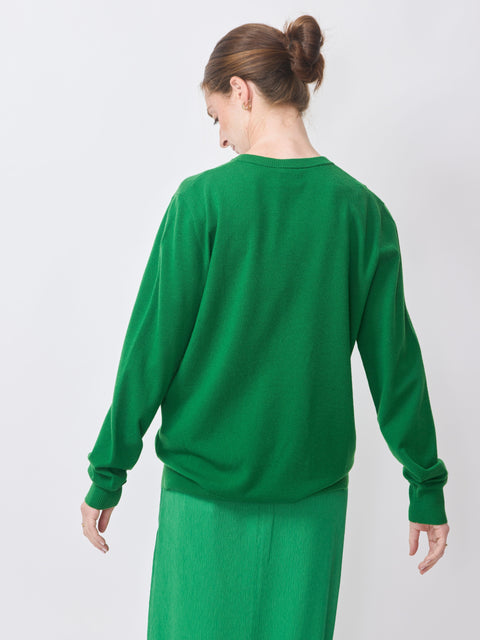 Maglia Scollo V, Smeraldo