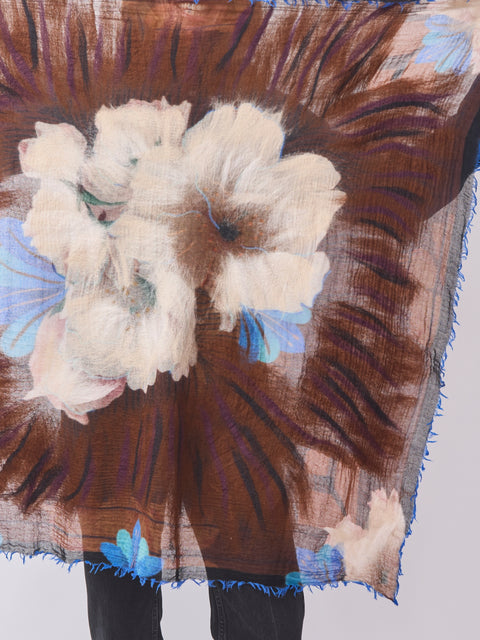 Evans Scarf, Autumnal Hibiscus