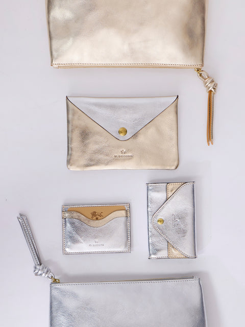 Duo Card Case, Silver/Platino