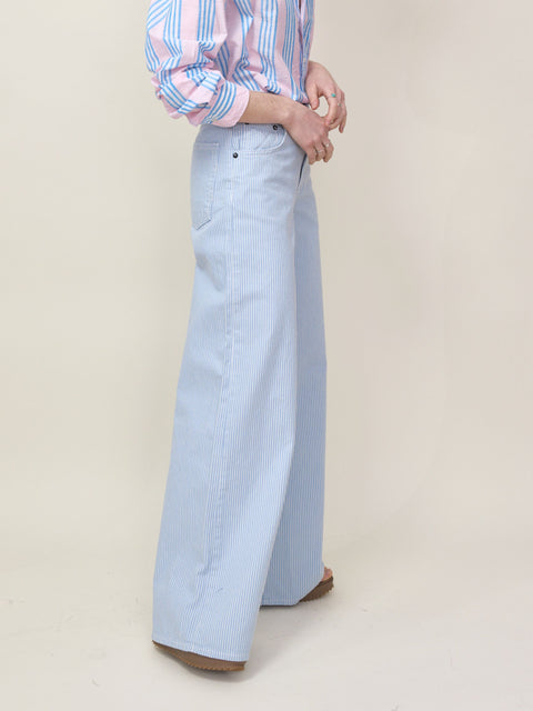 Atomic Wide Leg, Blue Stripe