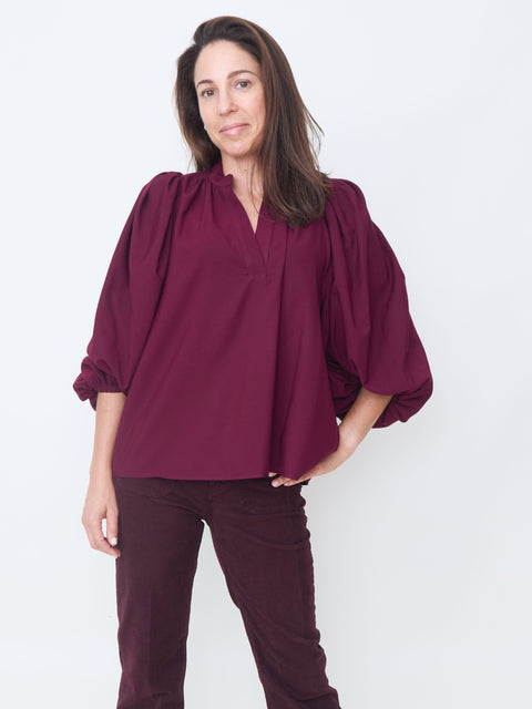 Bell Blouse, wine