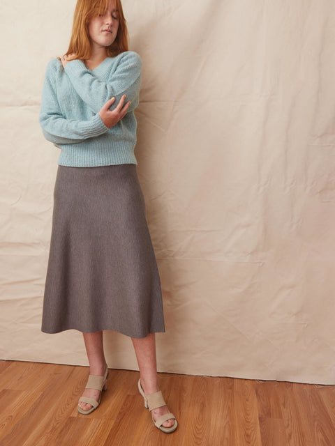 Sweater Skirt, Steel