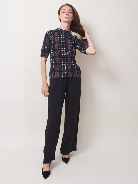 Girocollo Stampa Tartan