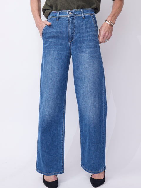Column Trouser Jean, Mirage