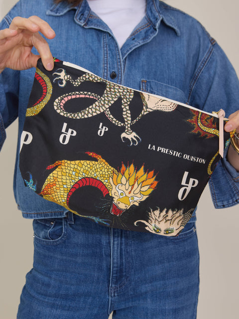 Voleuse Pouch, dragon noir mix