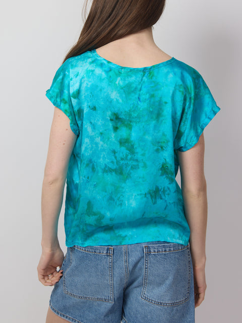Chic Silk Top, water nymph