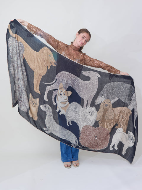 Toutou scarf, black