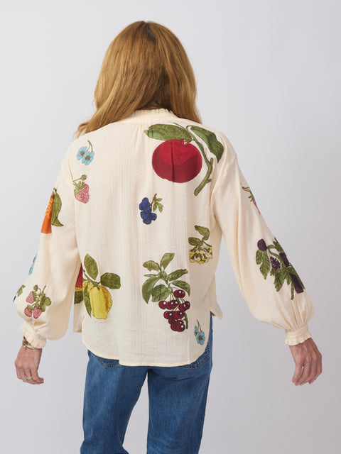 Poet Nine Fruit Blouse, Off-White