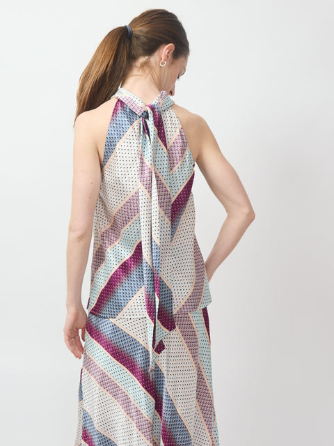 Kelly Blouse, coastal stripe