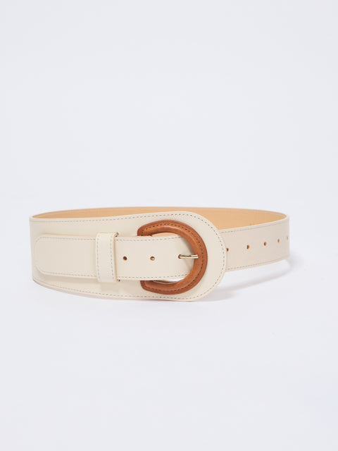 La Guerande, wide white belt