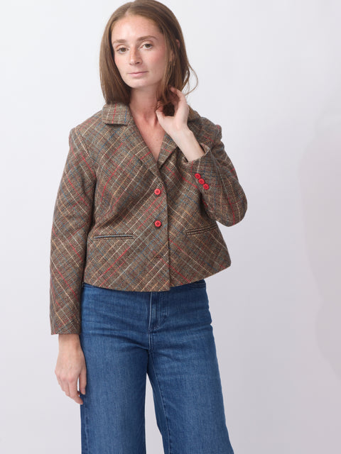 Cropped Jacket, Rainbow