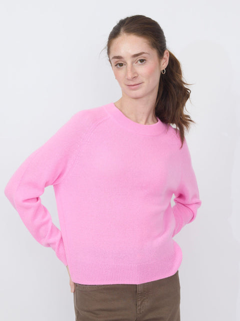Cozy Raglan Crew, Plastic Pink