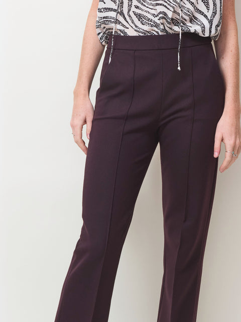 Renee, burgundy tech flannel