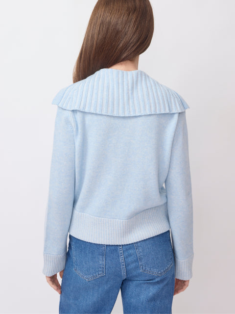 Plaited Zip Cardigan, horizon