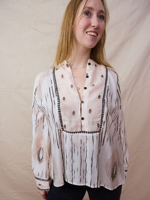 Josephine Shirt, Ethnic Ecru