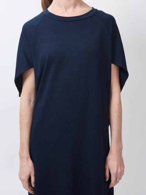 Phoenix Cape Dress, navy