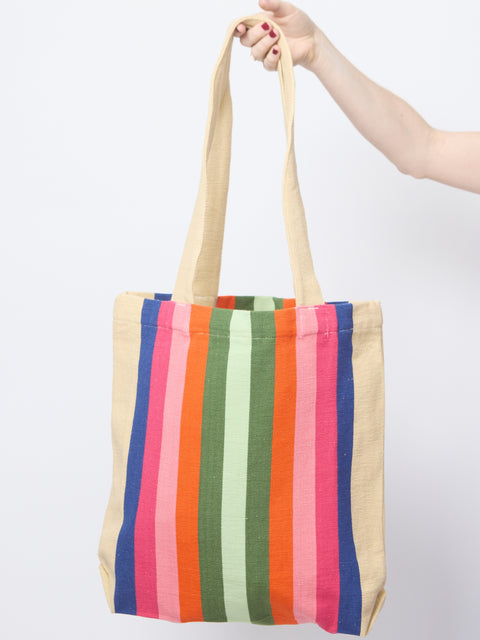 Garza Marfa Tote, Indigo Spectrum