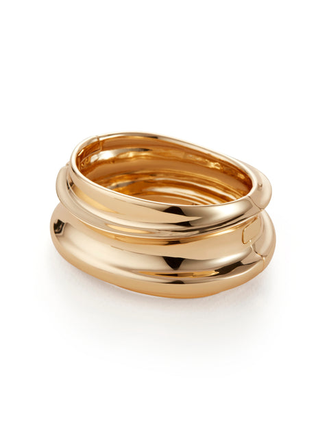 Lennon Mega Bangle, gold