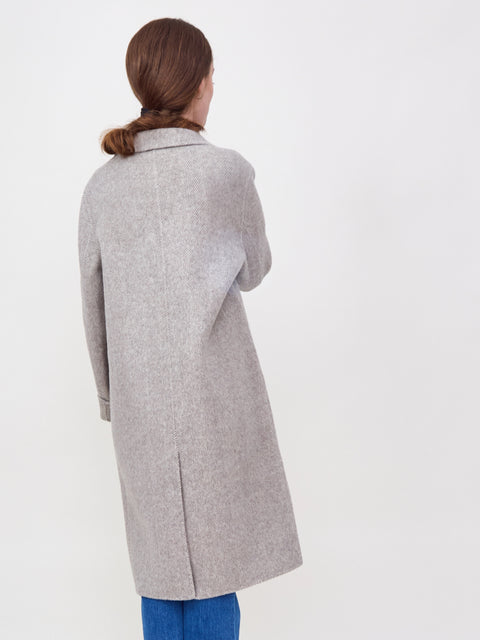 Herringbone Coat, Taupe