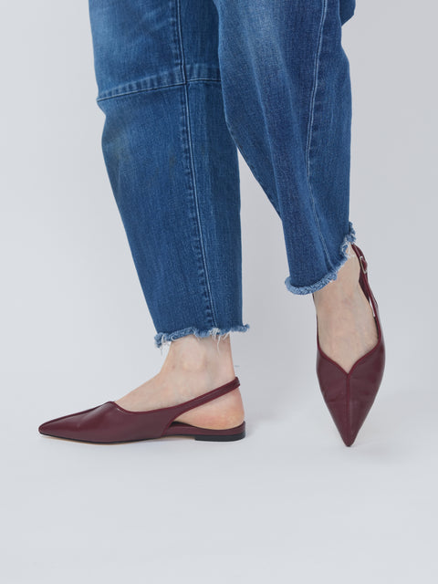 Cynthia Flat, burgundy