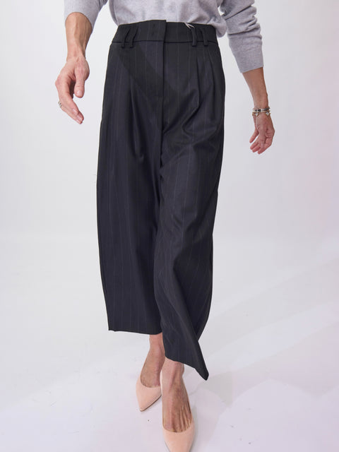 Mayla 6/8 Graphical Stripe, Black