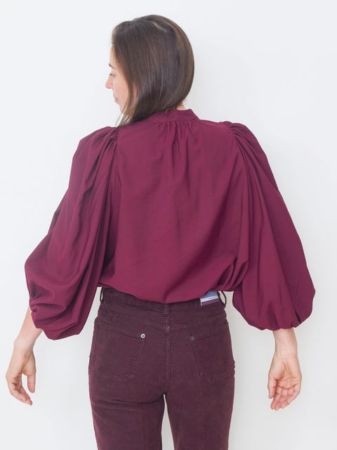 Bell Blouse, wine