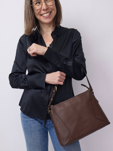 Storia Shoulder, Marrone Tabacco