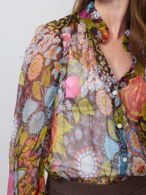 Annabel Bloom Mirage Shirt, Dark Brown