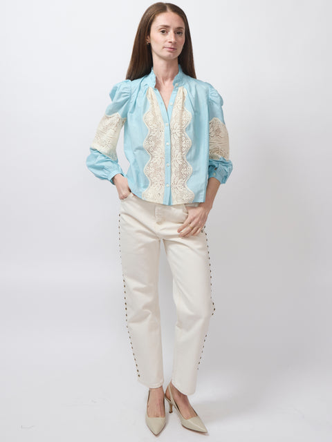 Annabel Sky Prima Lace Shirt
