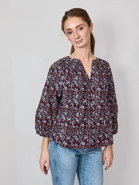 Mitte Top, Mira Floral Wine