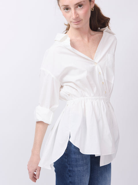 Falling off the Shoulder Top, White