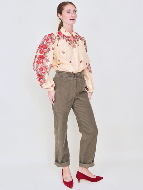 Annabel Shirt, White Rosebush