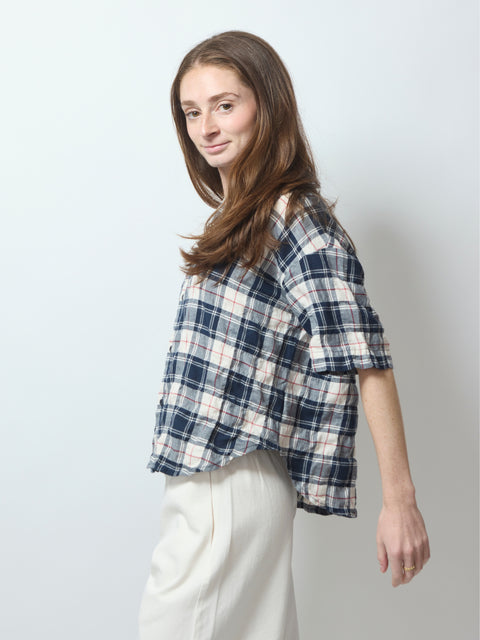 Camicia Ibiza Checks, Panna