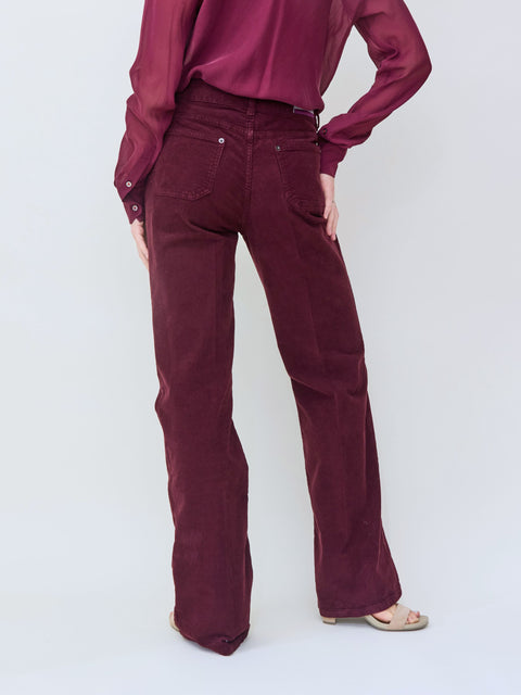 Dompay, bordeaux corduroy